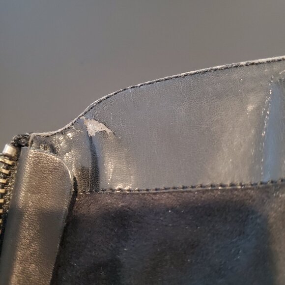 New Franco Sarto Black Leather Tall Riding Boot with Back Zipper size 9.5 - Picture 14 of 14